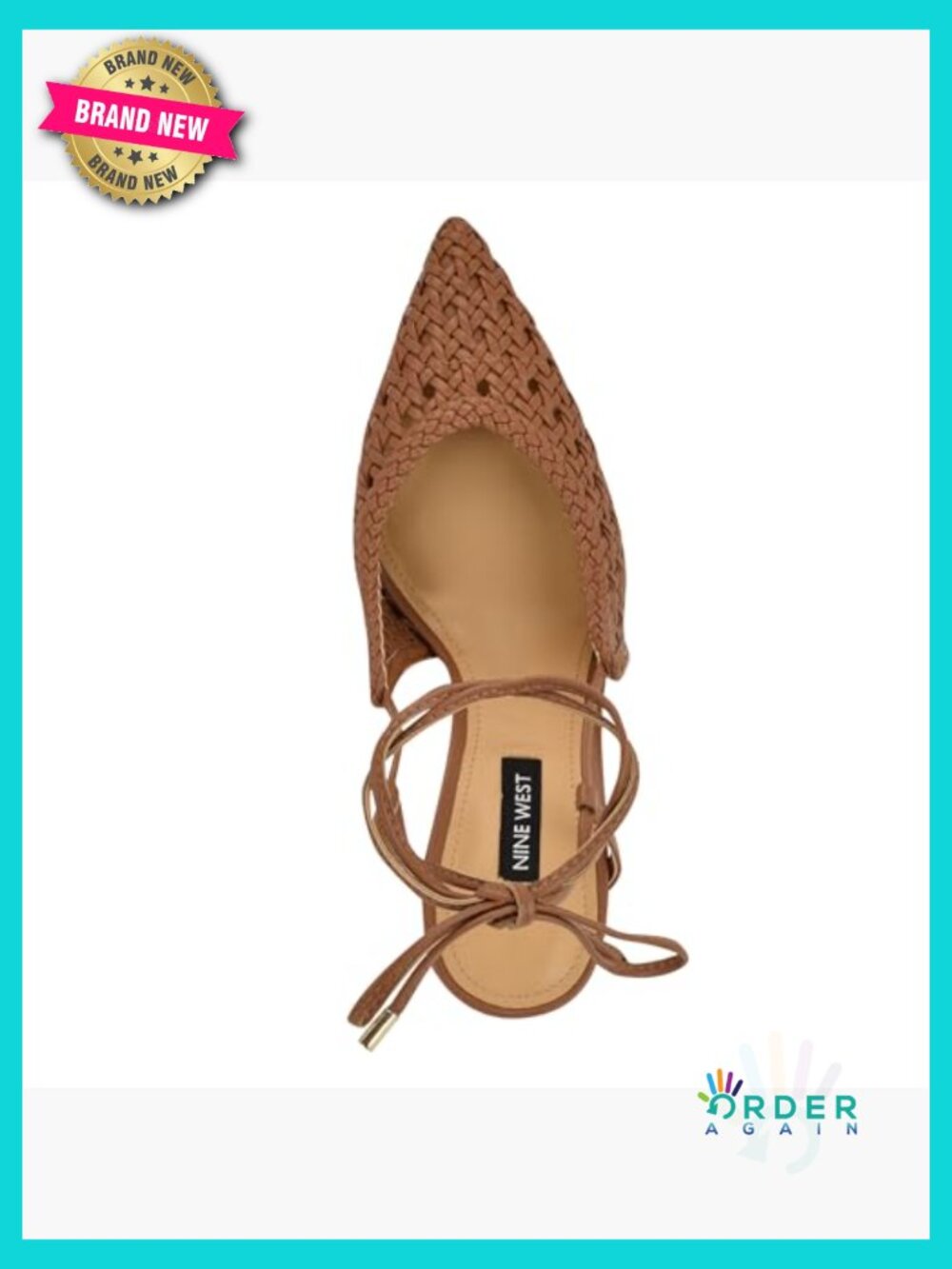 Woven Stiletto Pumps Open Toe Ankle Strap Tie Closure Dressy Heels - Picture 4 of 6